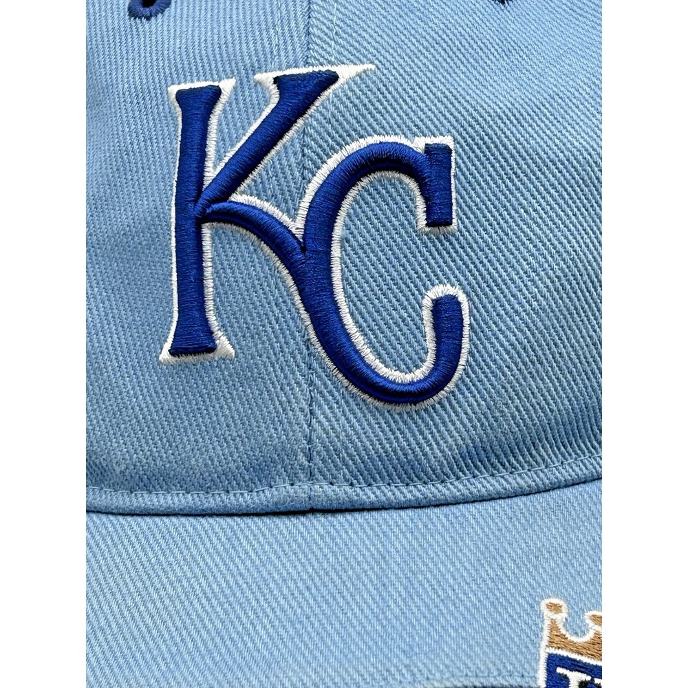 Kansas City Royals MLB '47 Adjustable Baseball Cap Hat KC Blue Vintage Style - Picture 3 of 14